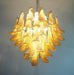 Amber Glass Murano Petals Chandelier - DWHOME