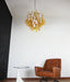 Amber Glass Murano Petals Chandelier - DWHOME