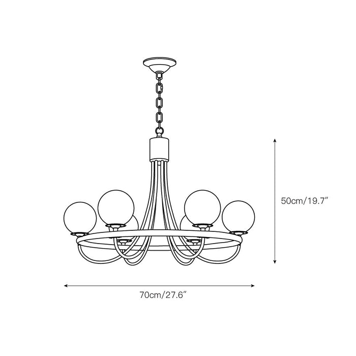 Caroline Sphere Chandelier-DWHOME