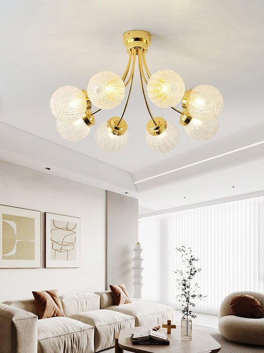 Carved Glass Ceiling Lamp-DWHOME