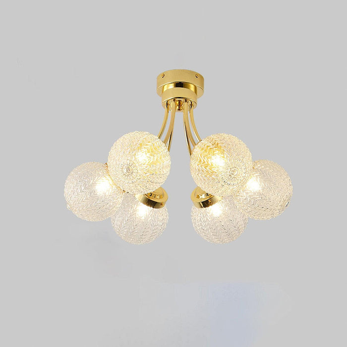 Carved Glass Ceiling Lamp-DWHOME