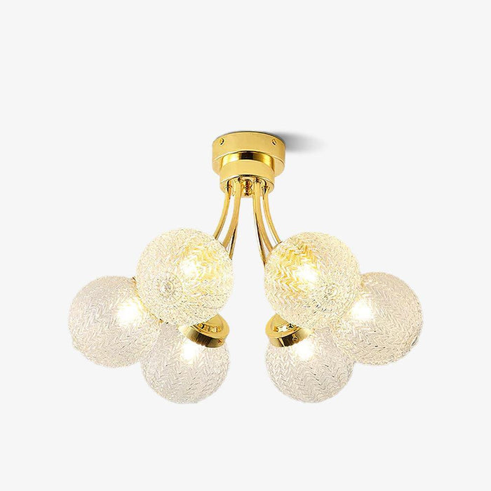 Carved Glass Ceiling Lamp-DWHOME