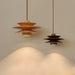 Cascade Wooden Disc Pendant Lamp-DWHOME