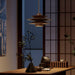 Cascade Wooden Disc Pendant Lamp-DWHOME