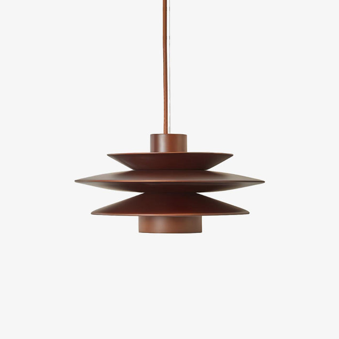 Cascade Wooden Disc Pendant Lamp-DWHOME