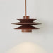 Cascade Wooden Disc Pendant Lamp-DWHOME