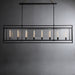 Baker Glass Lantern Rectangular Chandelier 72"-DWHOME