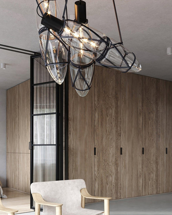 Castaway Bottle Glass Pendant Lamp-DWHOME