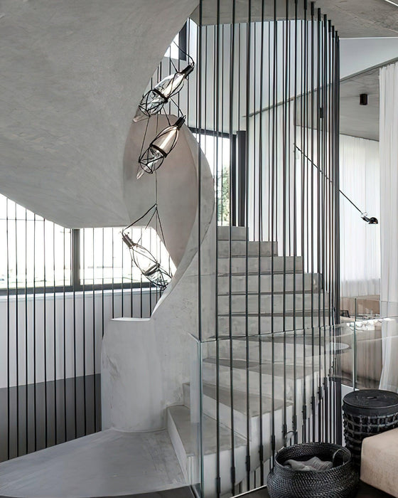 Castaway Bottle Glass Pendant Lamp-DWHOME