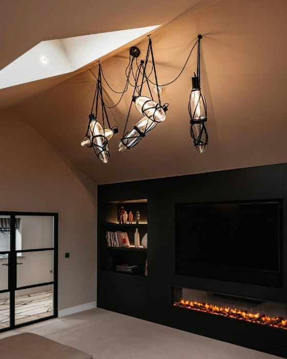 Castaway Bottle Glass Pendant Lamp-DWHOME