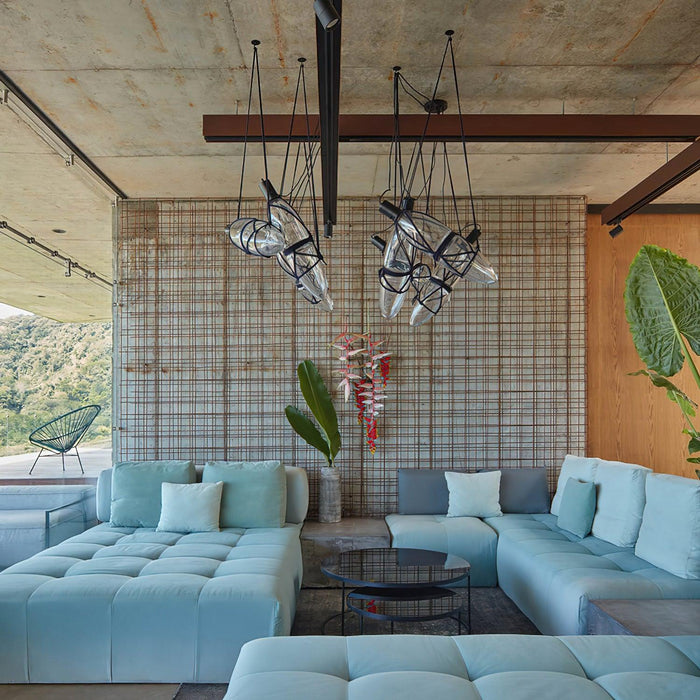 Castaway Bottle Glass Pendant Lamp-DWHOME