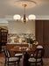 Celeste Sphere Walnut Chandelier-DWHOME