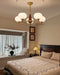 Celeste Sphere Walnut Chandelier-DWHOME