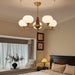 Celeste Sphere Walnut Chandelier-DWHOME