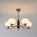 Celeste Sphere Walnut Chandelier-DWHOME