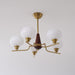Celeste Sphere Walnut Chandelier-DWHOME
