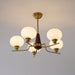 Celeste Sphere Walnut Chandelier-DWHOME