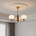 Celeste Sphere Walnut Chandelier-DWHOME