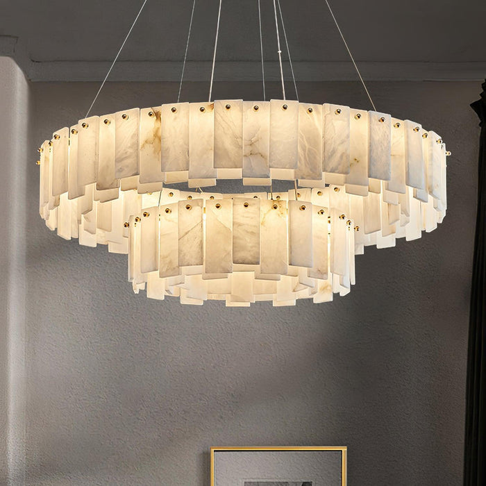 Celestial Alabaster Round Chandelier - DWHOME