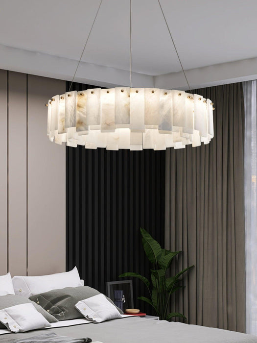 Celestial Alabaster Round Chandelier - DWHOME