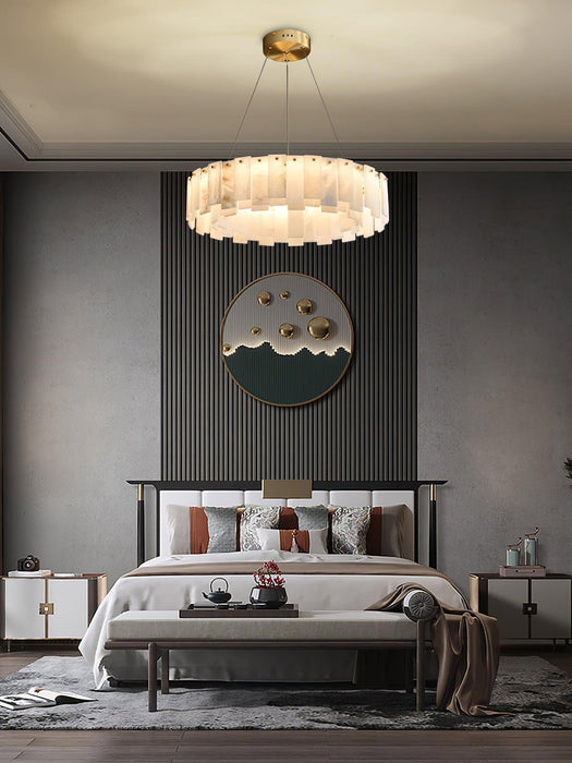 Celestial Alabaster Round Chandelier - DWHOME