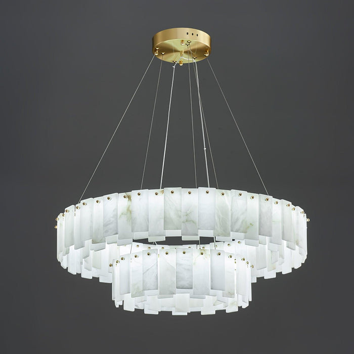 Celestial Alabaster Round Chandelier - DWHOME