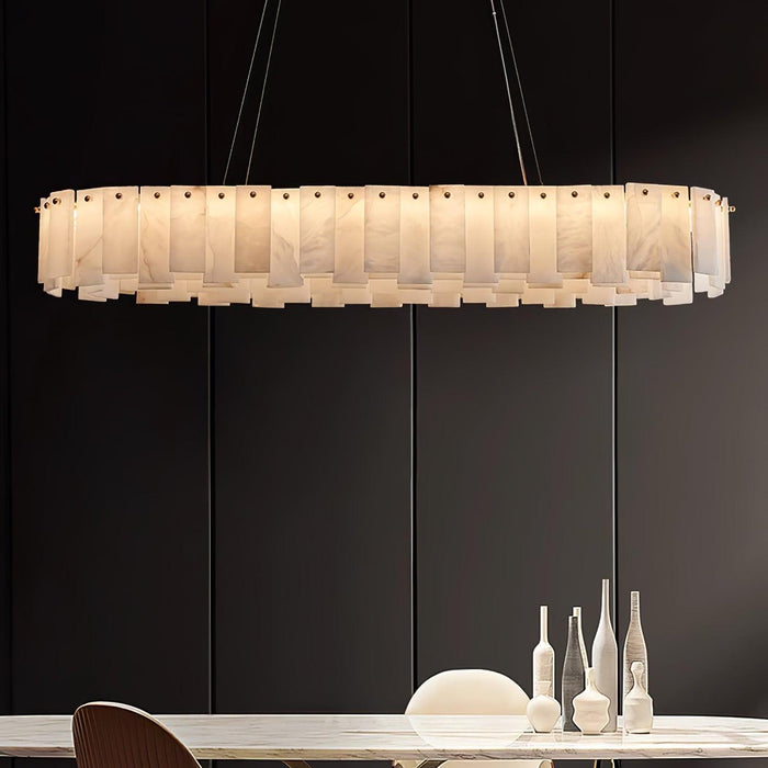 Celestial Alabaster Round Chandelier - DWHOME