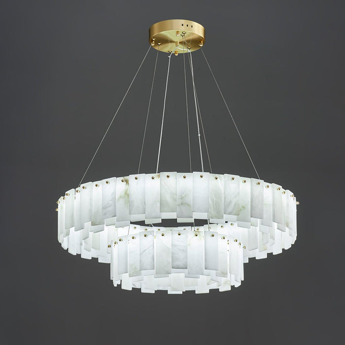 Celestial Alabaster Round Chandelier - DWHOME