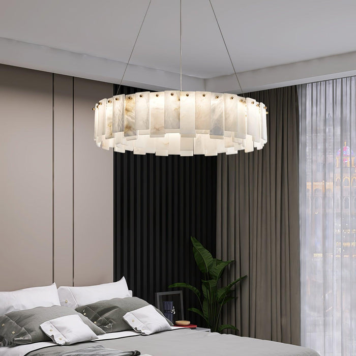 Celestial Alabaster Round Chandelier - DWHOME