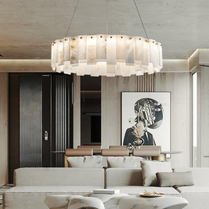 Celestial Alabaster Round Chandelier - DWHOME