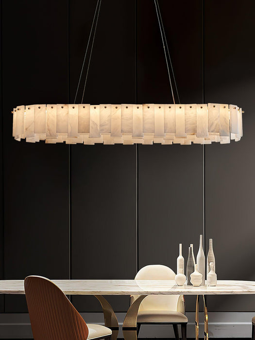 Celestial Alabaster Round Chandelier - DWHOME