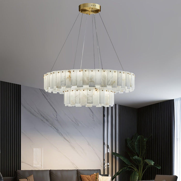 Celestial Alabaster Round Chandelier - DWHOME