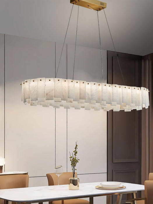 Celestial Alabaster Round Chandelier - DWHOME