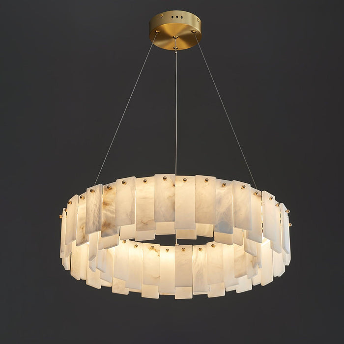 Celestial Alabaster Round Chandelier - DWHOME