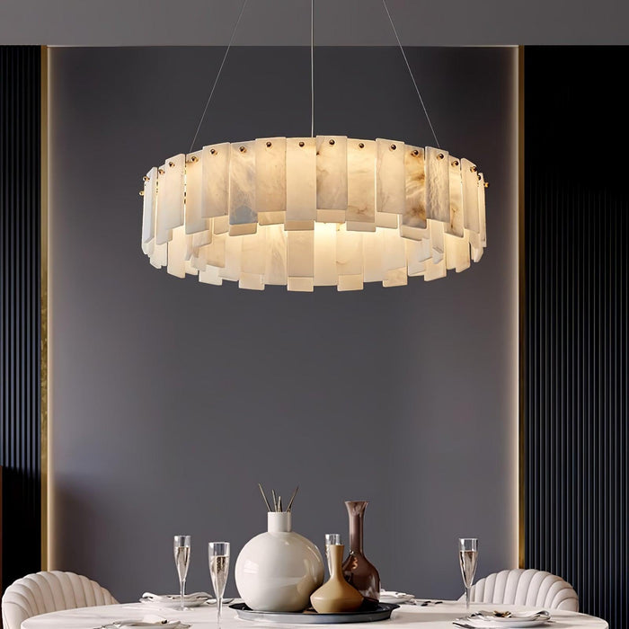 Celestial Alabaster Round Chandelier - DWHOME