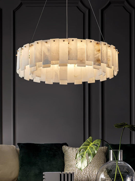 Celestial Alabaster Round Chandelier - DWHOME