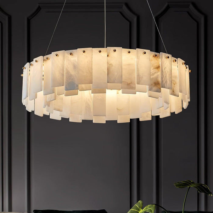 Celestial Alabaster Round Chandelier - DWHOME