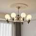 Celestial Sphere Walnut Chandelier-DWHOME