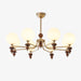 Celestial Sphere Walnut Chandelier-DWHOME