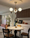 Celestial Sphere Walnut Chandelier-DWHOME