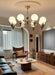 Celestial Sphere Walnut Chandelier-DWHOME