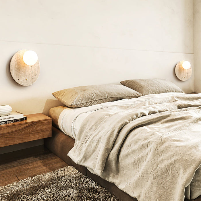 Luna Travertine Wall Sconce - Vakkerlight