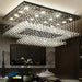 Cely Modern Raindrop Crystal Rectangle Chandelier - DWHOME