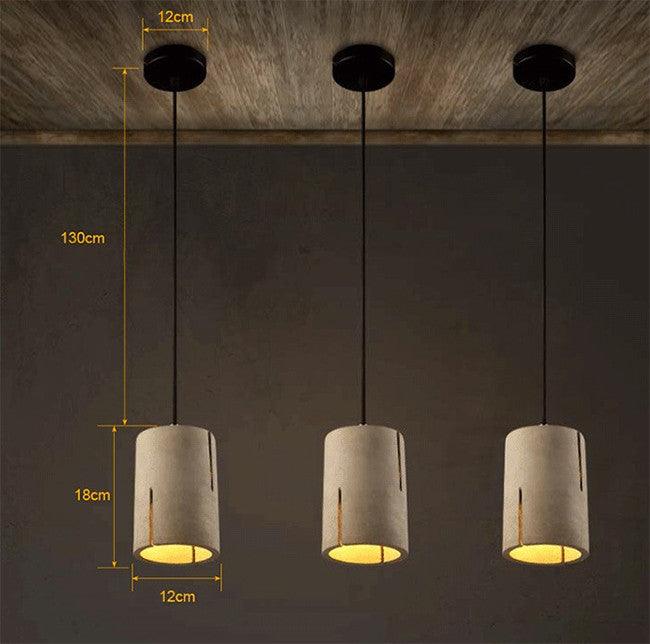 Rios Cement Concrete Pendant Light - DWHOME