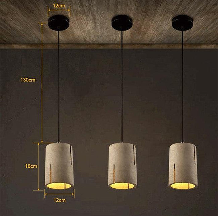 Rios Cement Concrete Pendant Light-DWHOME