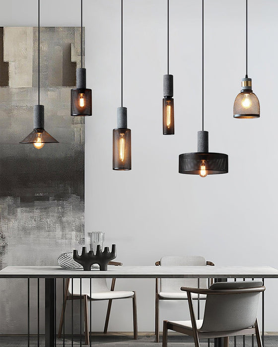 Cement Mesh Pendant Light - DWHOME