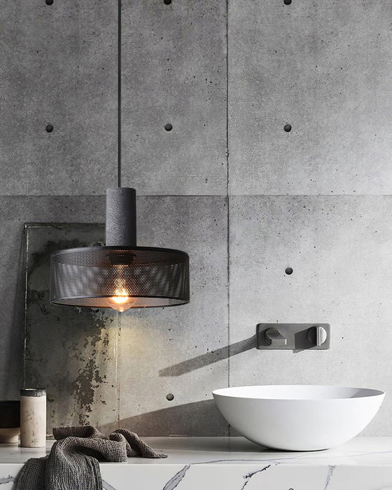 Cement Mesh Pendant Light - DWHOME