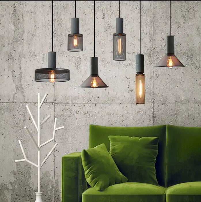 Cement Mesh Pendant Light - DWHOME