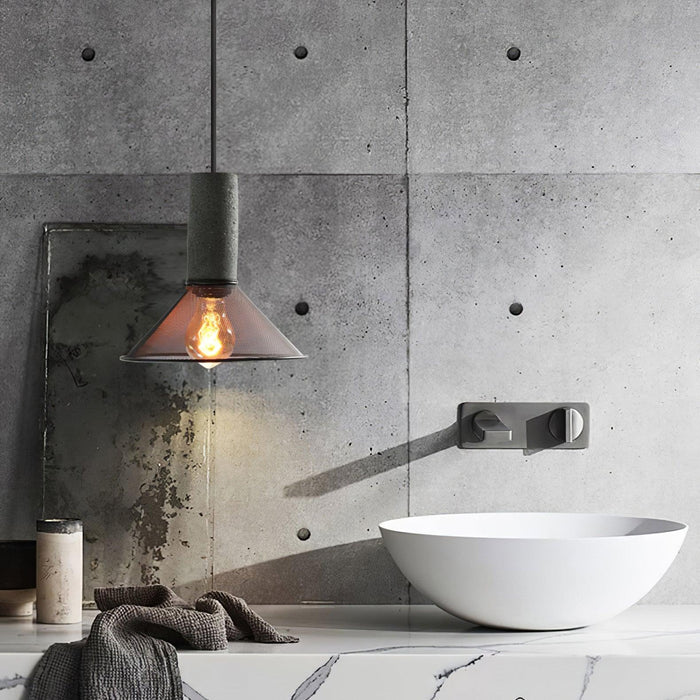 Cement Mesh Pendant Light - DWHOME