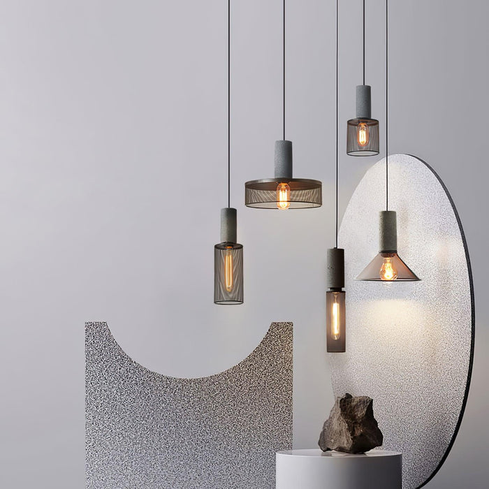 Cement Mesh Pendant Light - DWHOME